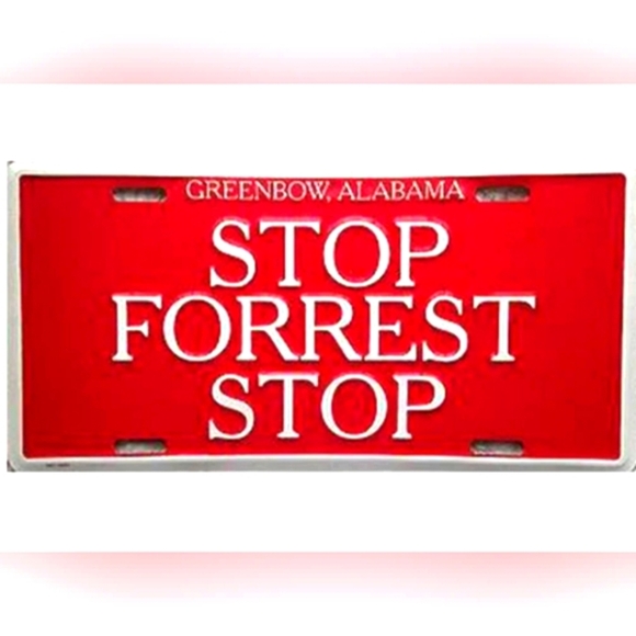 Stop Forrest Stop Metal Sign from Bubba Gump Shrimp Restaurants - Picture 1 of 7